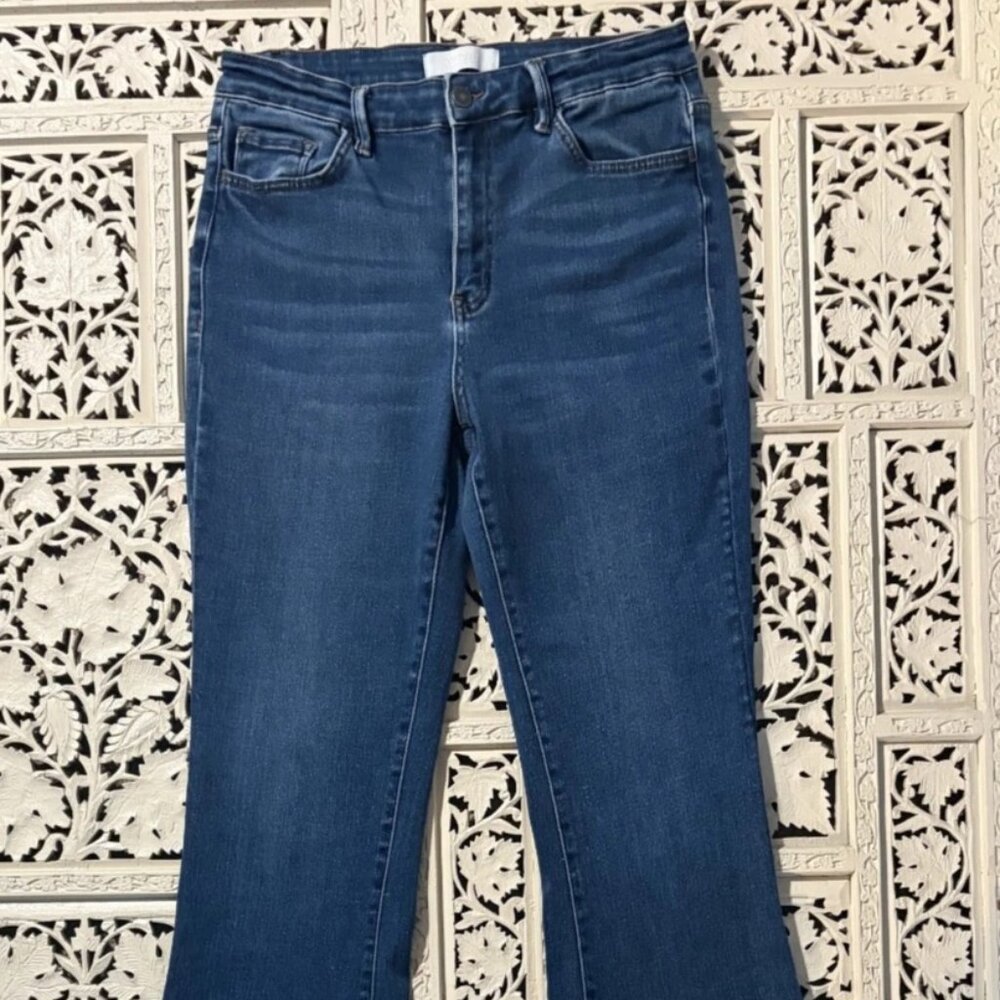 Vervet Woman's Flare Jeans High Waisted Stretch Sz 30"